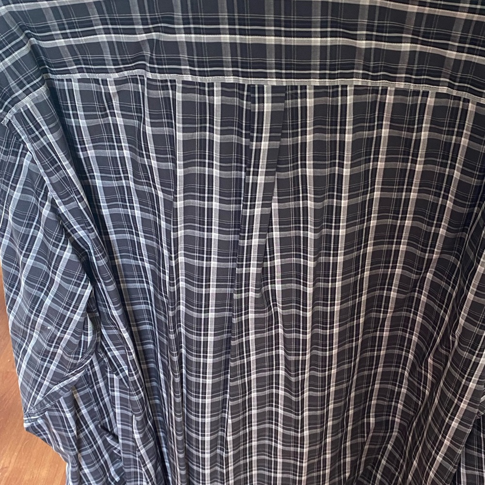 Men's Black Plaid Shirt Apt 9 NWT XL - Picture 4 of 5